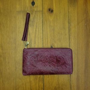 Hobo Embossed Wristlet